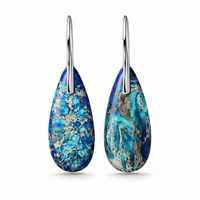 Azure Ocean Stone Earrings