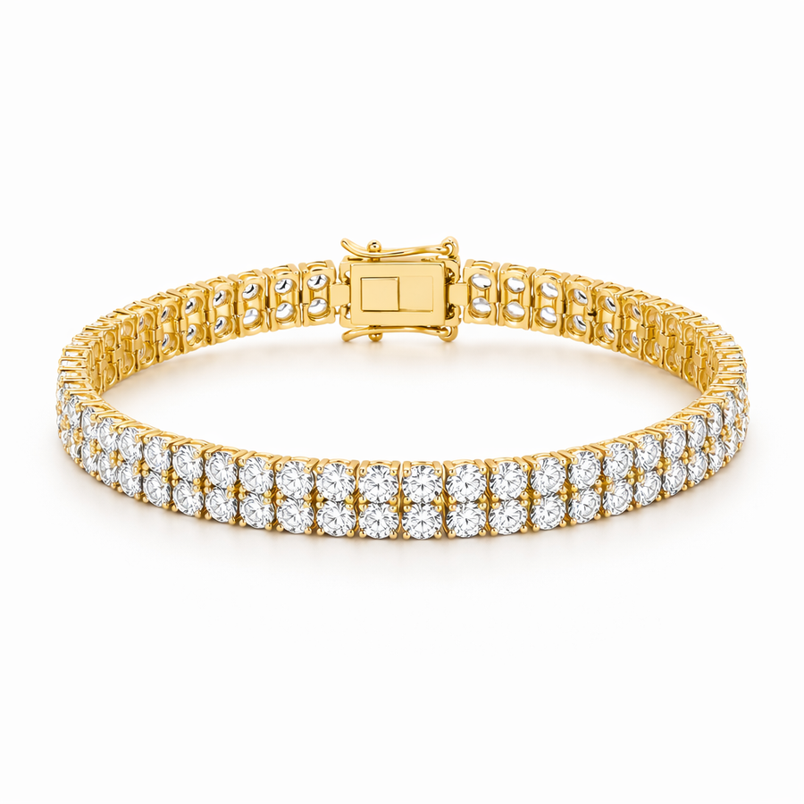 Double Row Tennis Bracelet