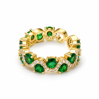 Calira Brilliant Emerald Open Ring