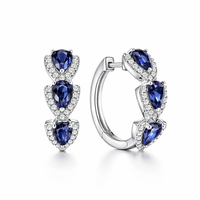 Royal Sapphire Crest Earrings