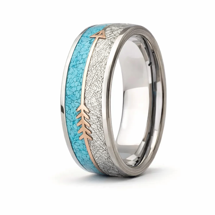 Antique Enamel Silver Ring