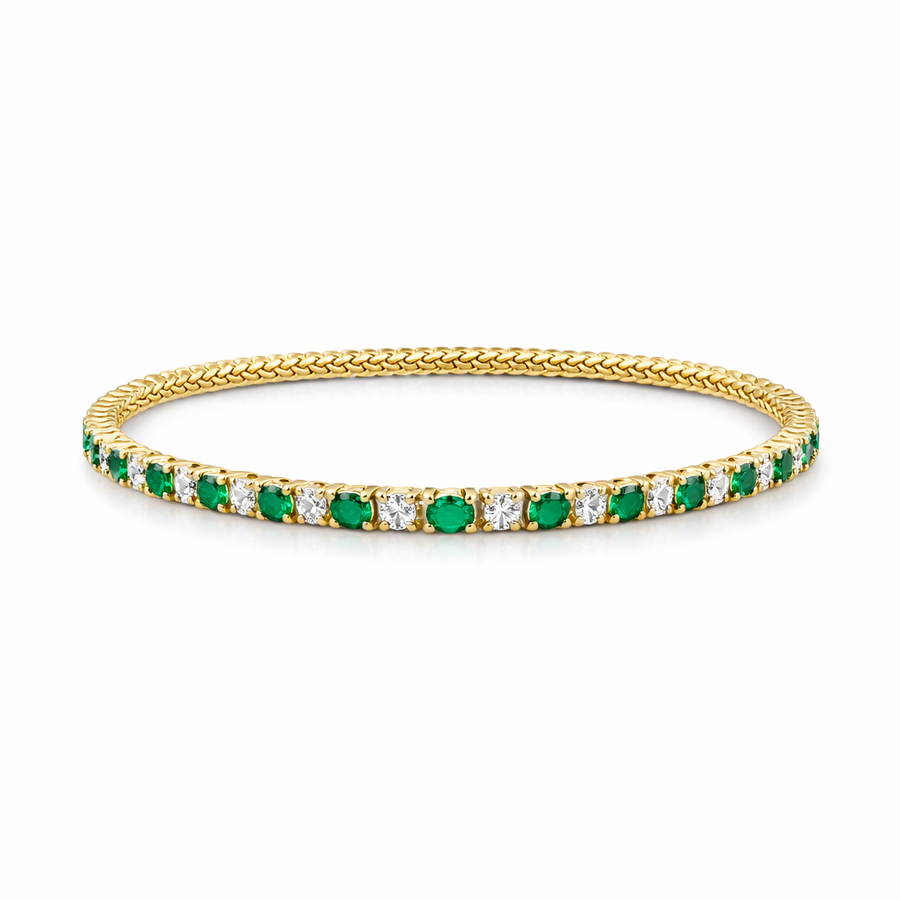 Emerald Trio Tennis Bracelet