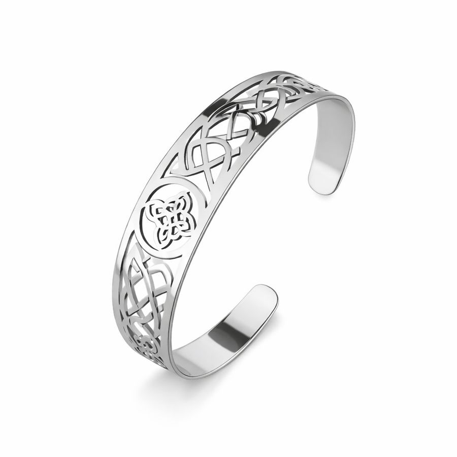 Exquisite Silver Open Cutout Bracelet