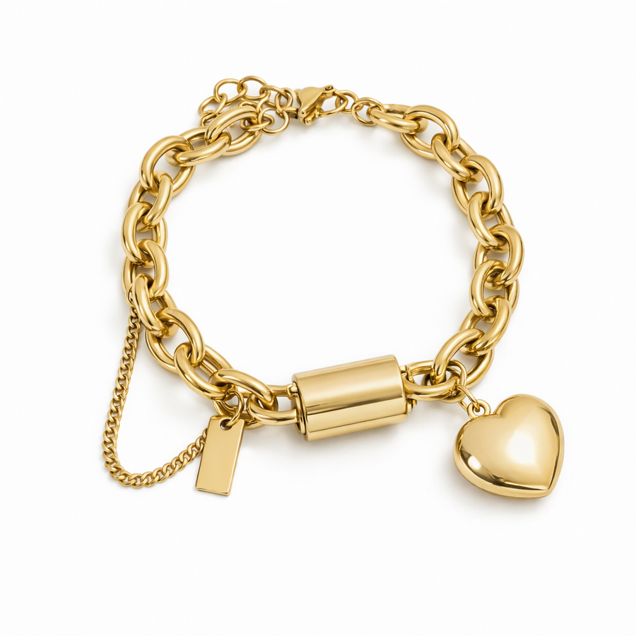 Chunky Heart Bracelet