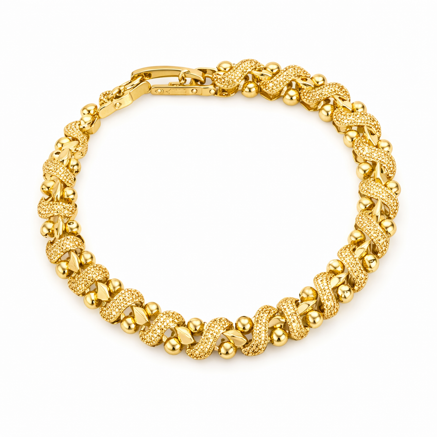 Lily Ornate Wave Bracelet