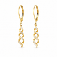 Ava Shimmer Twist Earrings