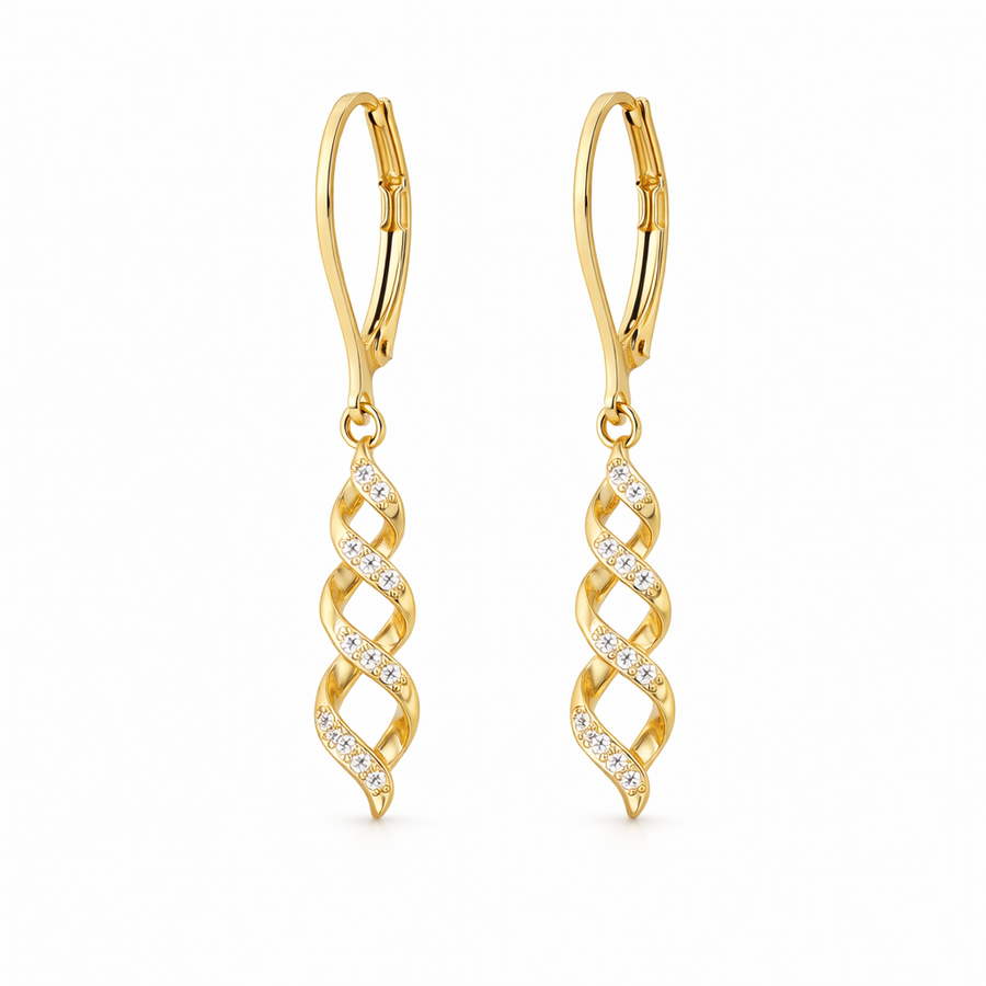 Ava Shimmer Twist Earrings