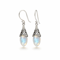 Antique Moonstone Drop Earrings