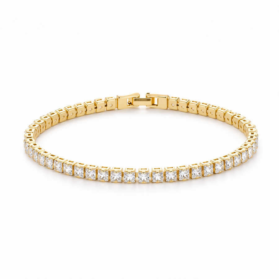 Square Tennis Bracelet
