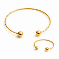 Glow Minimalist Choker and Bracelet Set