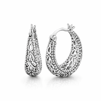 Antique Openwork Basket Earrings