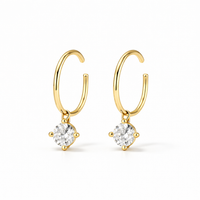 Spark Tip Hoop Earrings