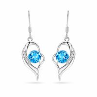 Eclipse Heart Drop Earrings