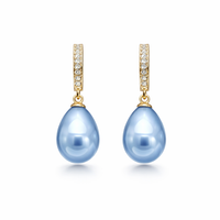 Blue Ocean Dew Earrings