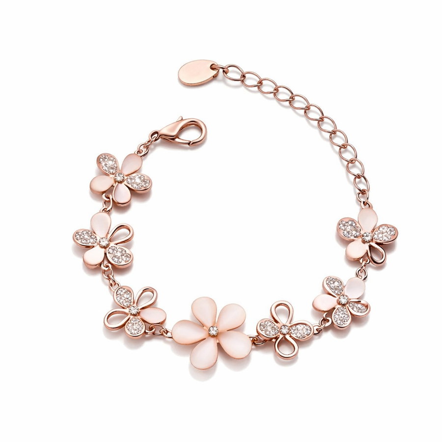 Antique Rose Flower Bracelet