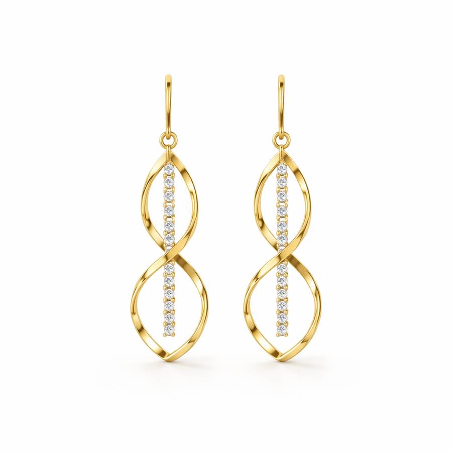 Sunbeam Spiral Earrings