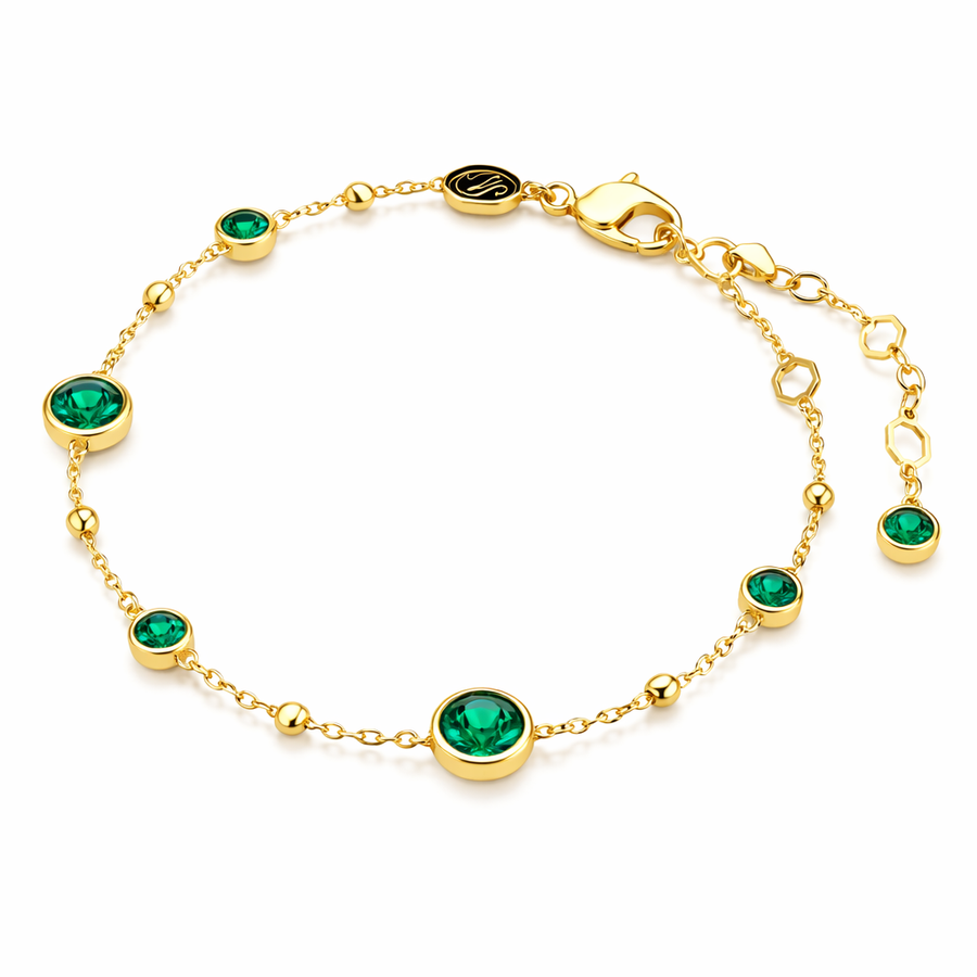 Delicate Emerald Bracelet