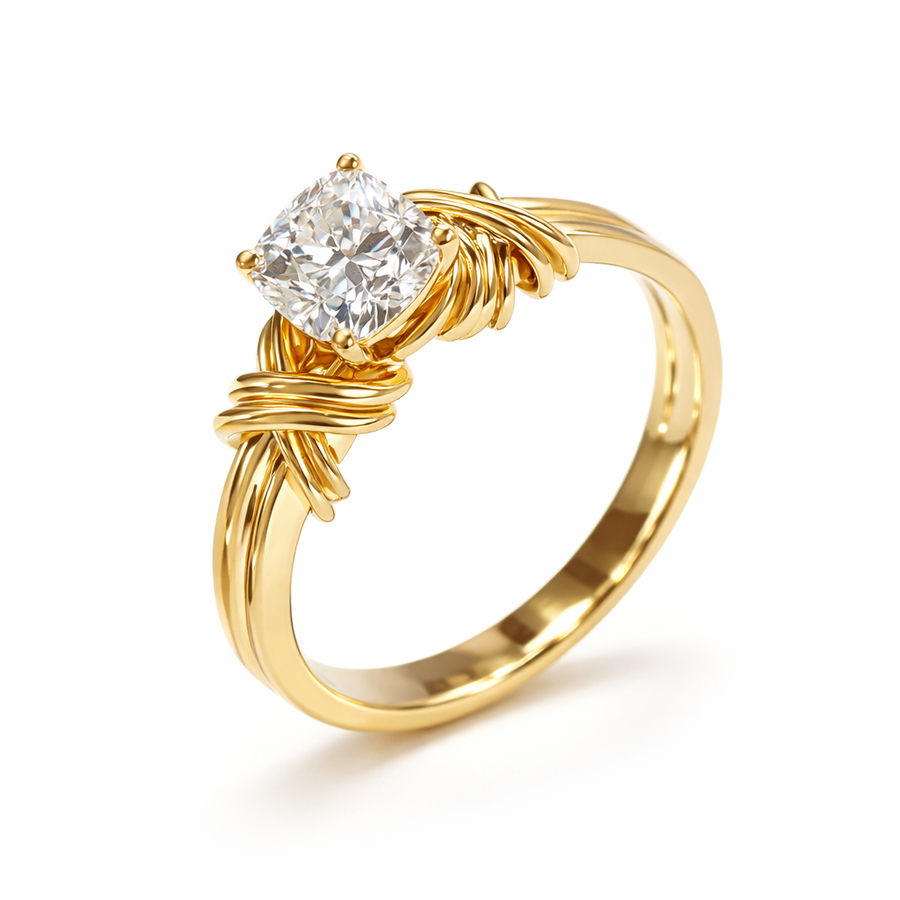 Knotted Band Statement Ring