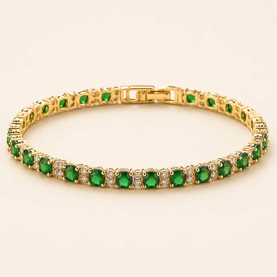 Emerald Trio Tennis Bracelet