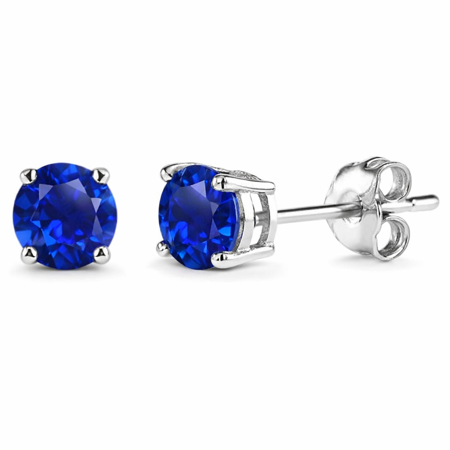 Classic Sapphire Stud Earrings