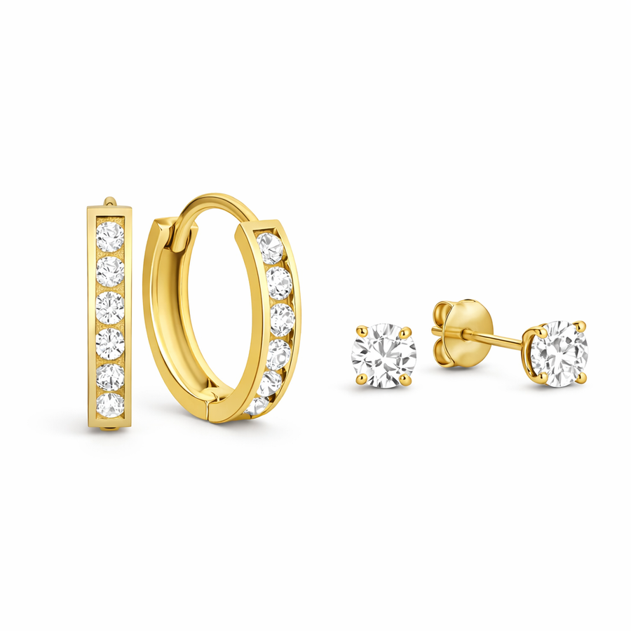 Dara Brillane Stone Earring Set
