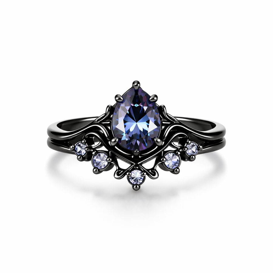 Layered Amethyst Ring