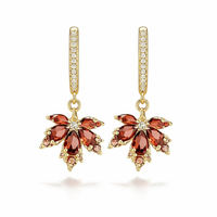 Leafshine Zirconia Earrings