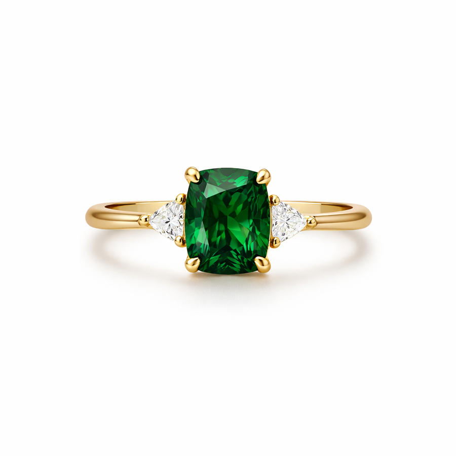 Vintage Green Stone Ring