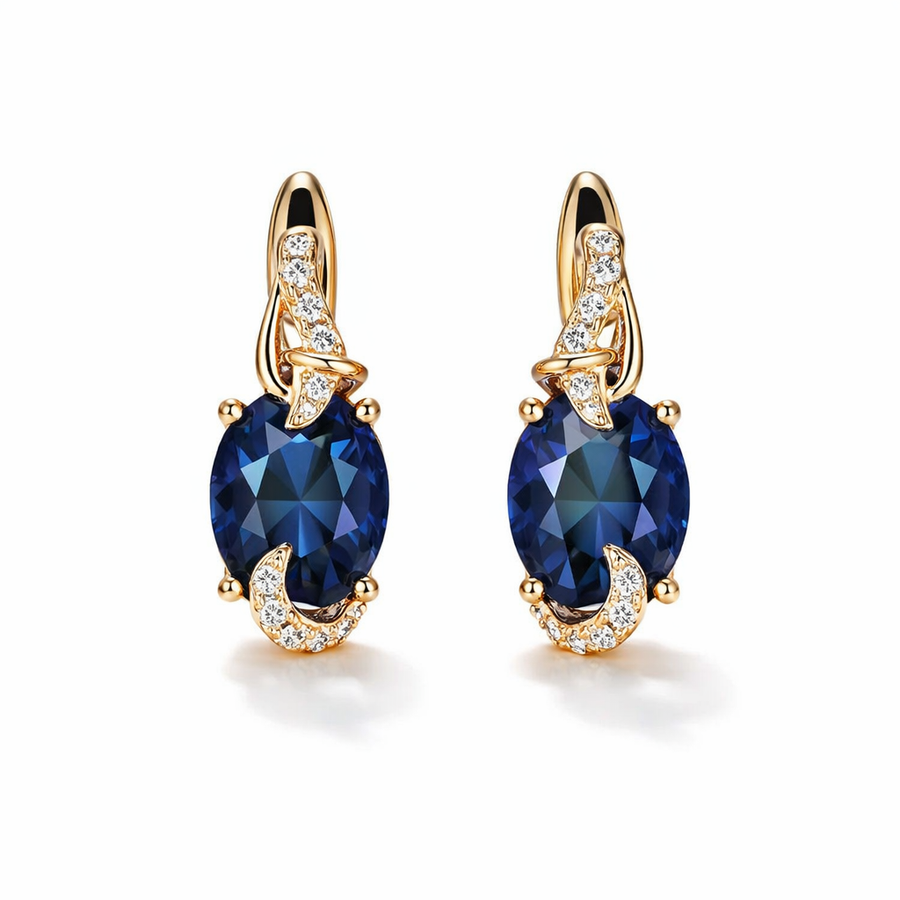 Royal Midnight Drop Earrings