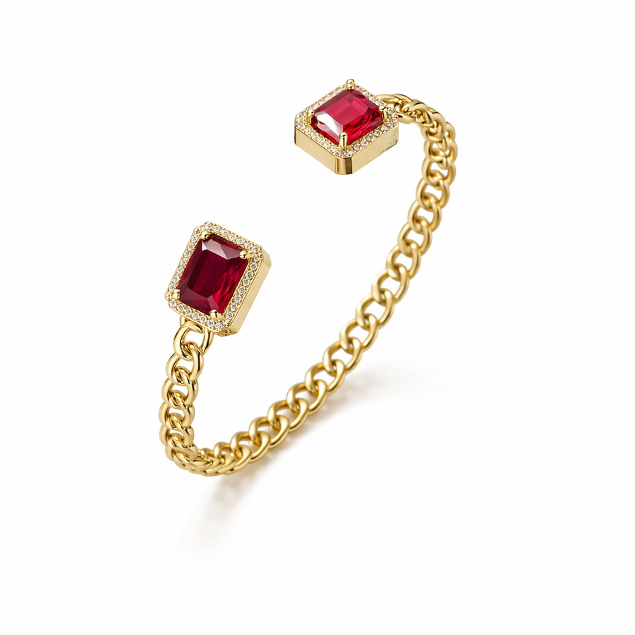 Paige Open Ruby Bracelet