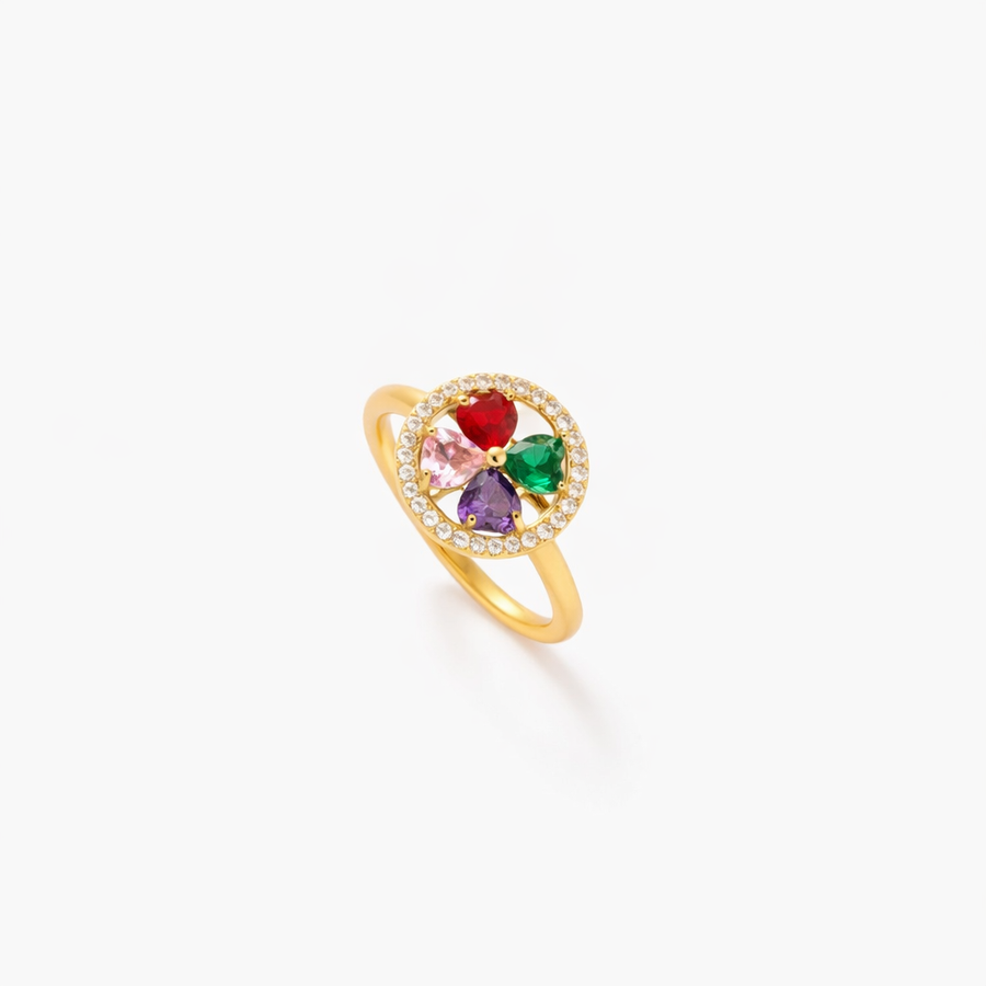 Colorwave Hearts Spinner Ring