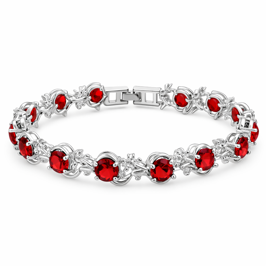 Ruby Vine Tennis Bracelet