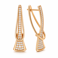 Radiant Layers Crystal Earrings