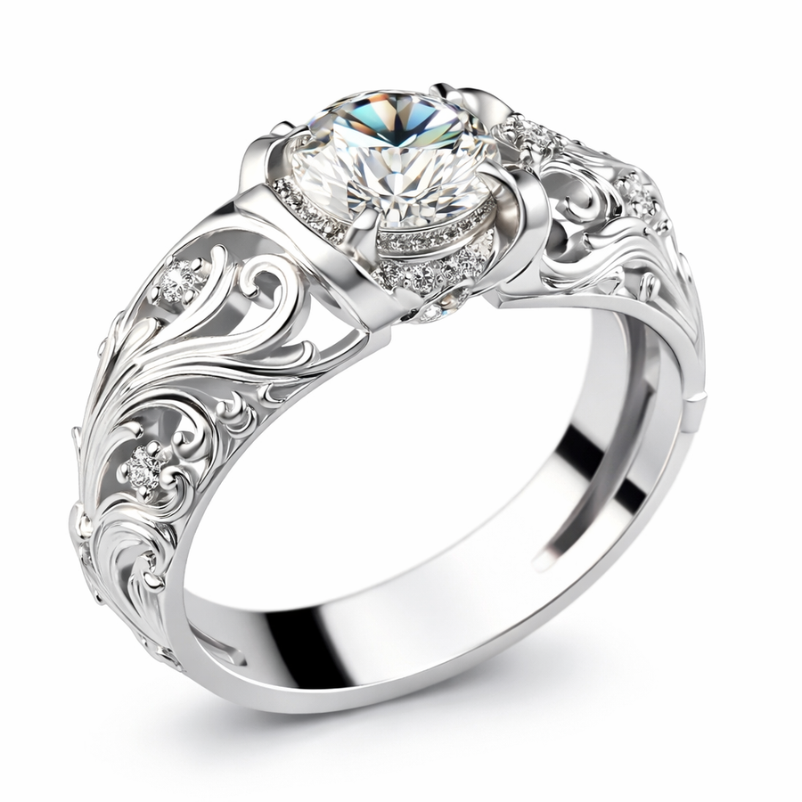 Exquisite Crystal Ring