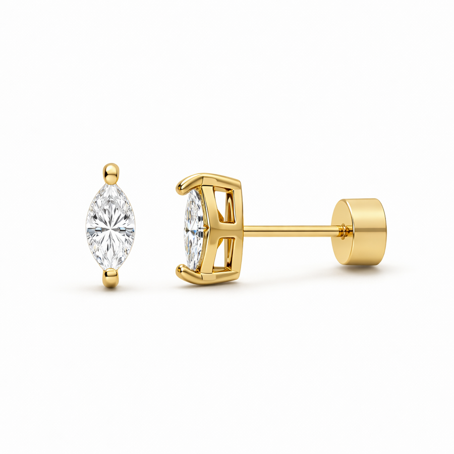 Pear Cut Stud Earrings