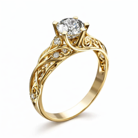 Exquisite Exotic Zirconia Ring