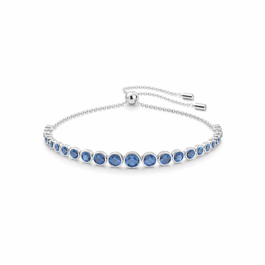 Round Cut Sapphire Tennis Bracelet