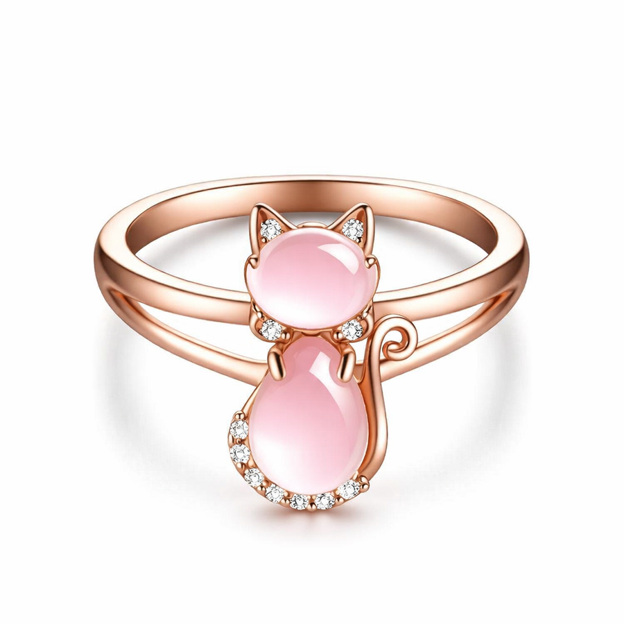 Rose Gold Cat Ring