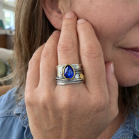 Bohemian Gemstone Meditation Ring