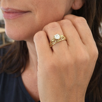 Exquisite Exotic Zirconia Ring