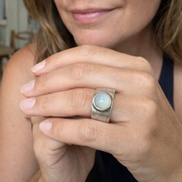Boho Moonstone Ring