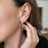 Leafshine Zirconia Earrings