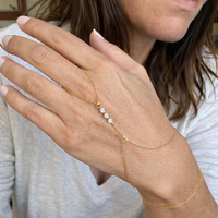 Beaded Hand Bracelet
