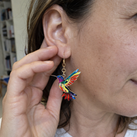 Colorful Hummingbird Earrings