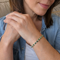 Emerald Trio Tennis Bracelet