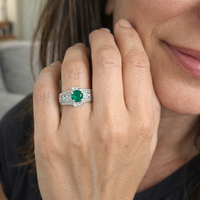 Art Deco Emerald Ring