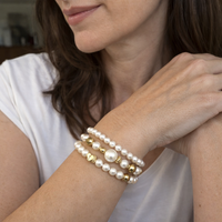 Exquisite Pearl Bracelet Set