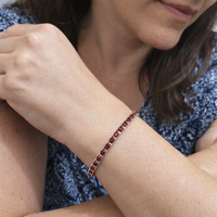 Ruby Tennis Bracelet