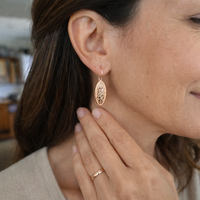 Opengleam Golden Drop Earrings