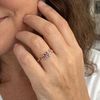 Violetheart Gold and Silver Ring